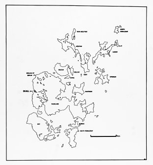 Location map of site in Orkney. Draft of publication drawing.