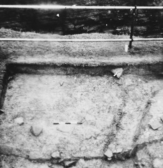 Area V 1980 excavation photograph.  Evesdrip removed (23 & 28 etc) from S.