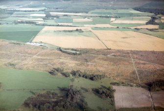 Aerial view of Culloden battlefield, E of Inverness, looking S.