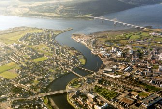 Aerial view of Inverness, looking N.