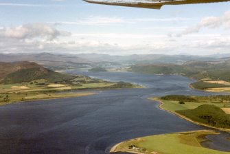 Aerial view of Dornoch Firth, looking W.