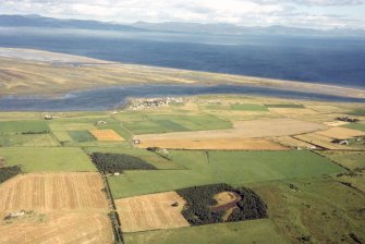 Aerial view of Inver, near Tain, looking NW.