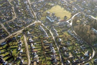 Aerial view of Hilton Hospital, Inverness, looking SE.