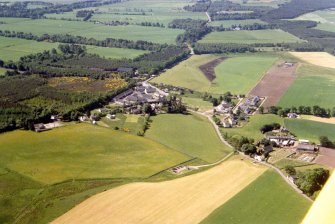 Aerial view of Croy, E of Inverness, looking SW.