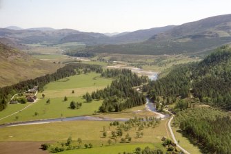 Aerial view of Mar Lodge, Braemar, looking E.