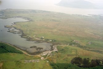 Aerial view of Bunessan, Isle of Isle of Mull, looking N.
