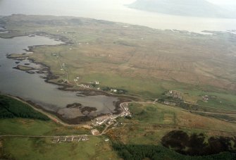 Aerial view of Bunessan, Isle of Isle of Mull, looking N.