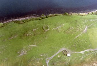 Aerial view of Tirefour Castle, Lismore, Argyll, looking SE.