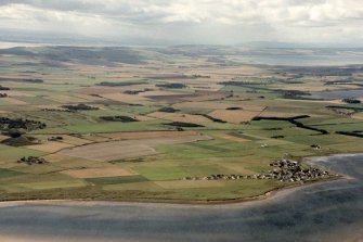 Aerial view of Inver, Easter Ross, looking SW.