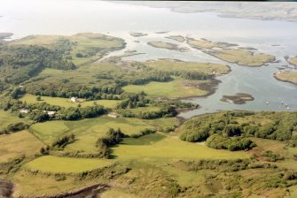Aerial view of Ulva House and Estate, Isle of Mull, looking NE.