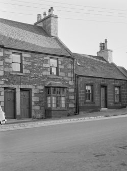 General view of nos. 128, 130 George Street, Whithorn, from south west.