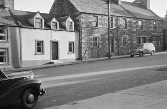 General view of nos. 124, 126, 128 George Street, Whithorn, from south west.