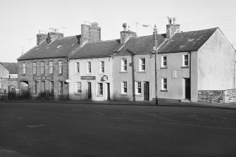 General view of nos. 68, 70, 72, 74 and 76 George Street, Whithorn, from south west, including the Whithorn Post office.