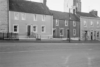 View of nos. 71, 73 and 75 George Street, Whithorn, from east.