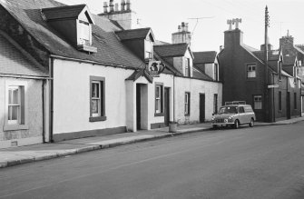 View of nos. 36 and 38 John Street, Whithorn, from south south west.