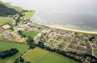 Aerial view of Golspie, East Sutherland, looking SE.