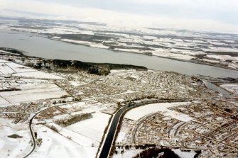 Aerial view of Scorguie, Muirtown, Kinmylies and Dalneigh, Inverness, looking NW.