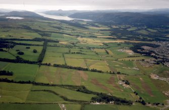 Aerial view of Loch Ness Golf Course, Inverness, under construction, looking SW.