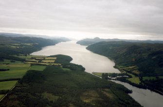 Aerial view of Loch Ness, looking SW.