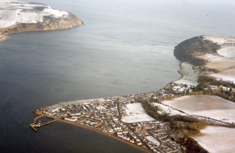 Aerial view of Cromarty, Black Isle, looking E.