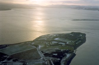 An oblique aerial view of Fort George, Ardersier, Inverness, looking SW.