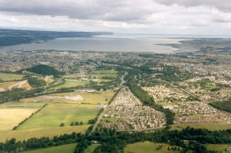 An oblique aerial view of Inverness, looking NE.