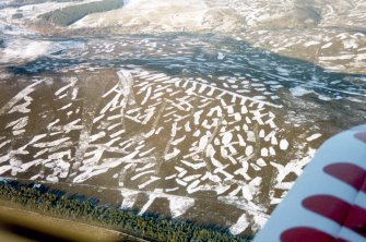 Aerial view of Grouse Moor, Tomatin, S of Inverness, looking NNW.