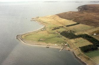 Aerial view of Scoraig, Dundonnell, Wester Ross, looking NW.