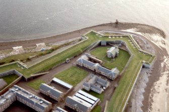 Aerial view of Fort George, Ardersier, looking SW.