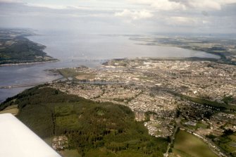 Oblique aerial view of Inverness and the Inner Moray Firth, looking NE.