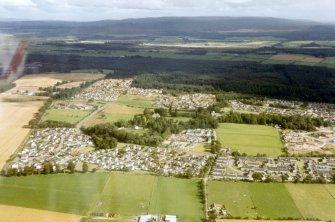 Aerial view of Culloden, Inverness, looking SE.