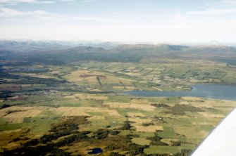 Aerial view of Dingwall and Ben Wyvis, Easter Ross, looking NW.