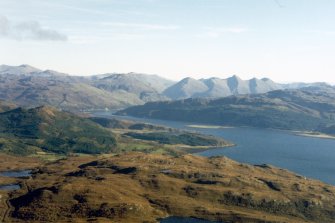 An oblique aerial view of Loch Alsh, Wester Ross, looking SE.