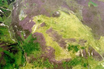 Aerial view of An Dun Broch, Berridale, Caithness, looking NE.