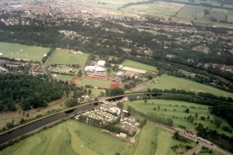 Aerial view of Bucht Park, Inverness, looking ESE.