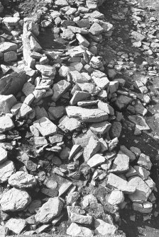 Excavation photograph : trench AG - putative wall L446.

(see MS/682/120 for detailed description)