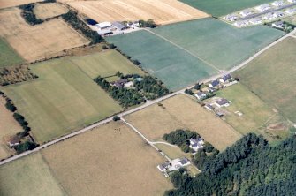 Aerial view of farmland near Culbokie on the Black Isle, Ross-shire, looking NW.