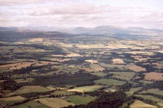 Aerial view of farmland in lower Strathglass around Kiltarlity, Inverness-shire, looking NNW.