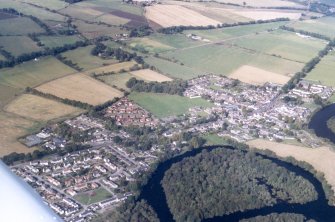 Aerial view of Beauly, looking NW.