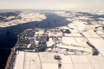 Aerial view of Invergordon, Ross-shire, looking W.