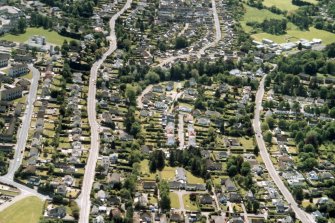 Aerial view of Upper Drummond, Inverness, looking S.