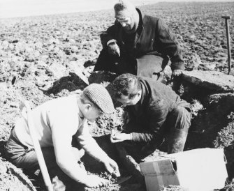 Cremated remains being examined