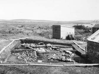 Photograph from excavation of burnt bound