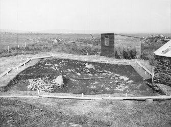 Photograph from excavation of burnt bound