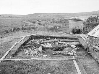 Photograph from excavation of burnt bound