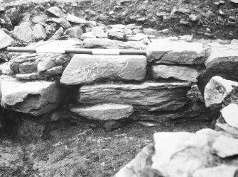 Photograph from excavation of burnt bound