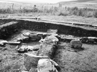 Photograph from excavation of burnt bound