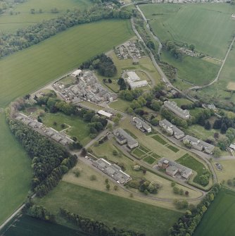 Oblique aerial view of Strathmartine Hospital, Dundee