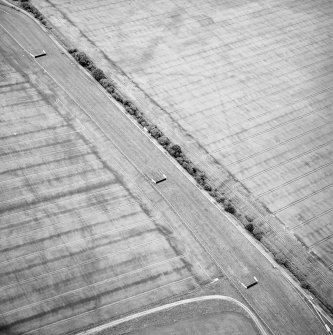 Aerial view of Scone Park, showing the temporary Roman Camp and the Perth Hunt race course, Perthshire