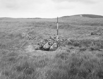 Excavation photograph : circular platform resembling a hut circle.